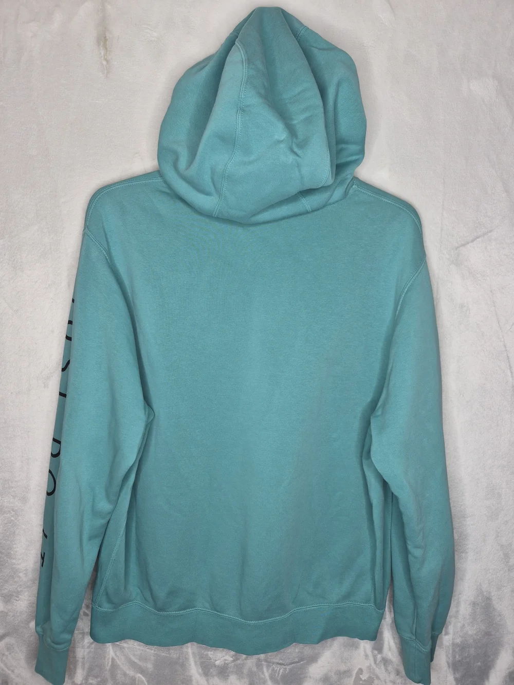 Nike Air Just Do It Sleeve Logo Pullover Hoodie Teal Blue Mens Size Large